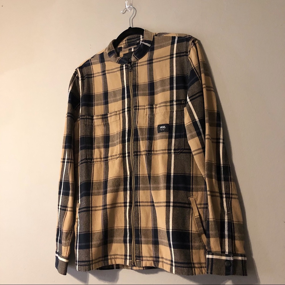 vans zip up flannel